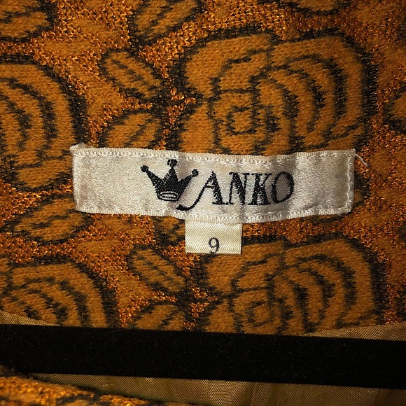 Unique Vintage Sparkly Wool Dress - Picture 2 of 7